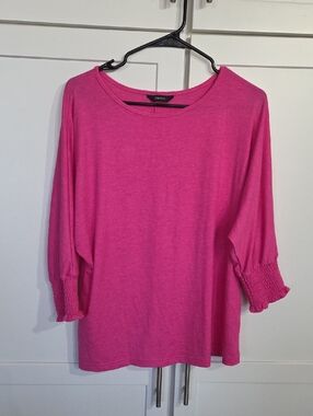 Hot Pink  3/4 Sleeve Top